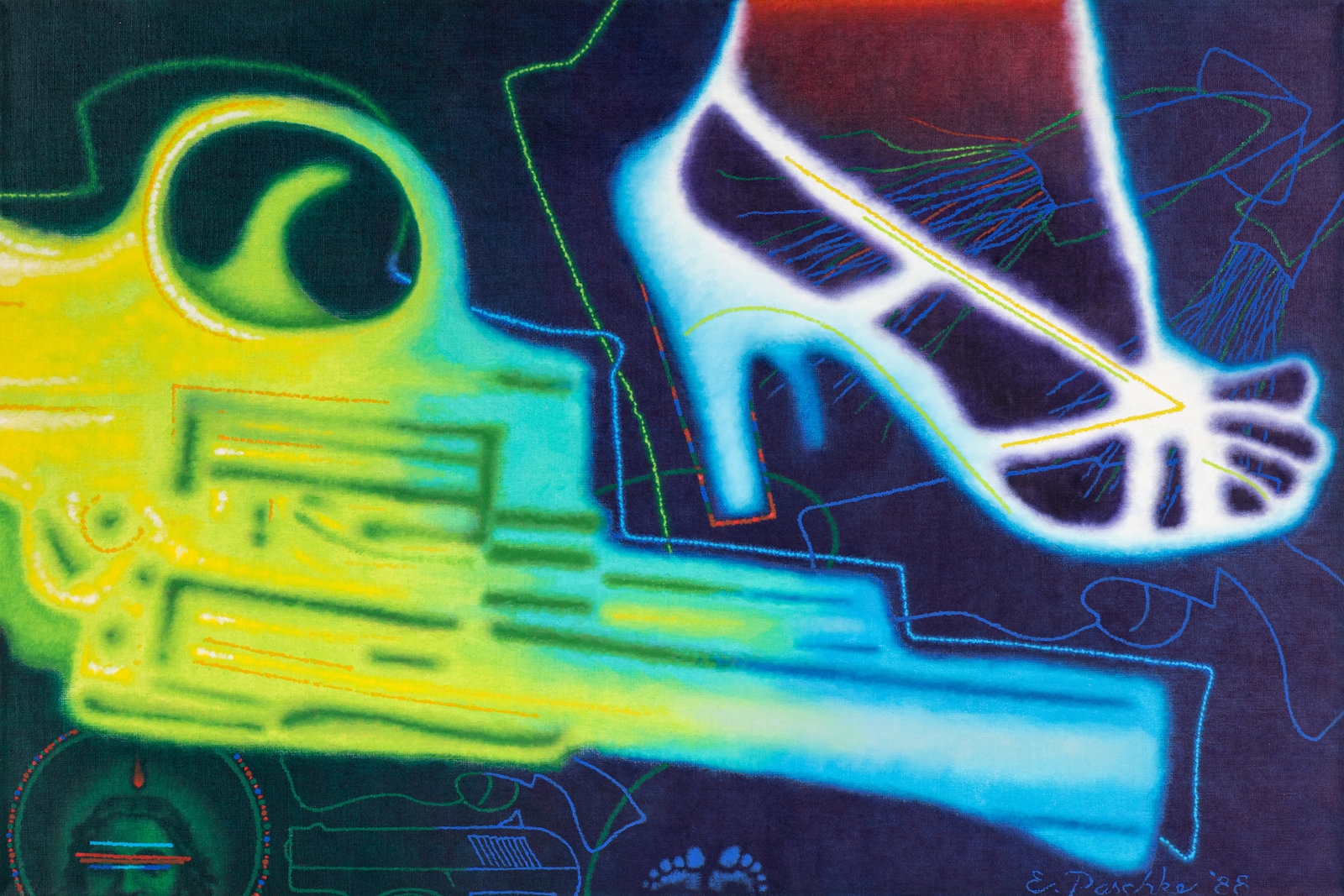 Ed Paschke Boot Camp (1988) MutualArt