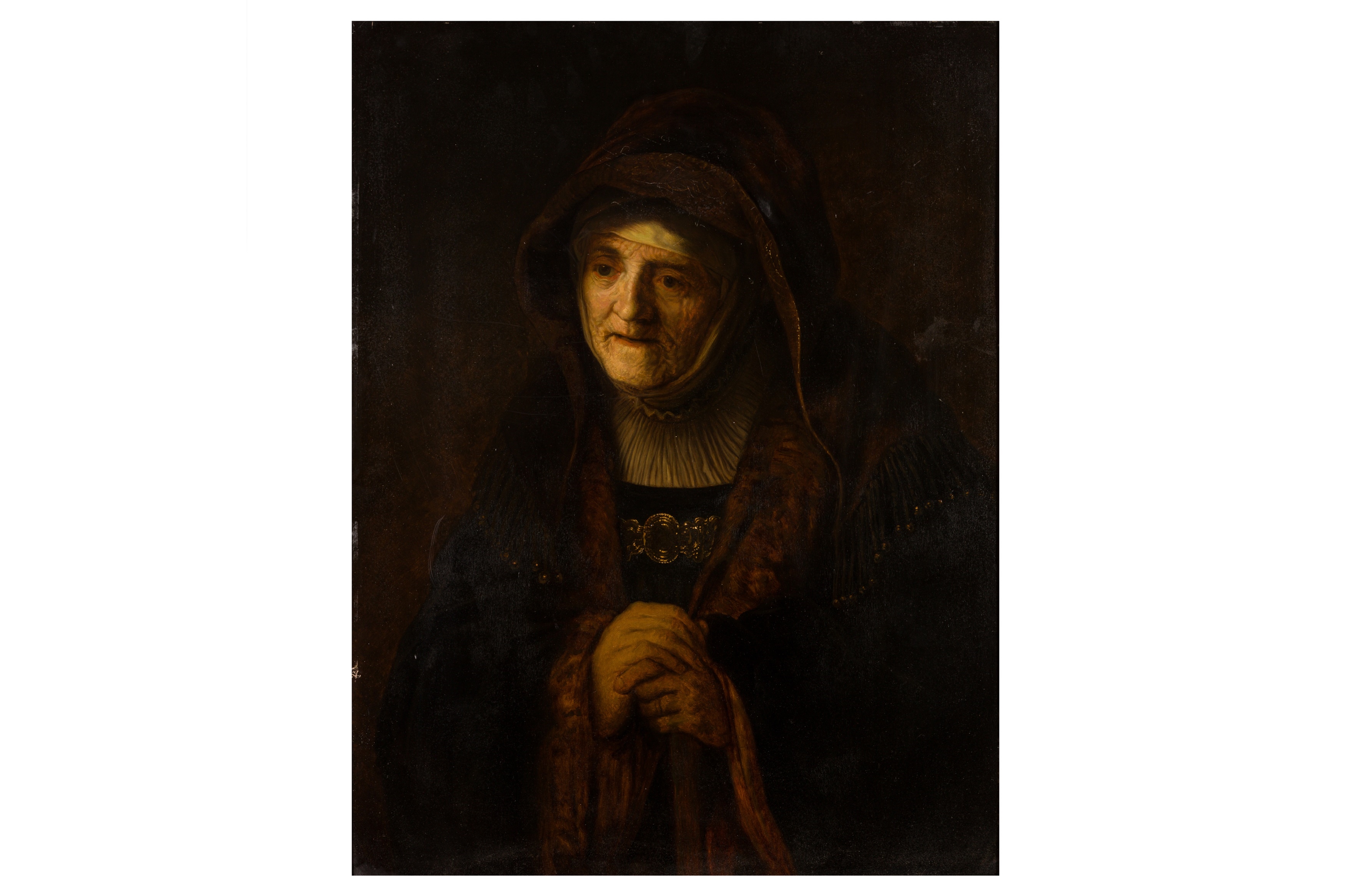 Rembrandt van Rijn | The Prophetess Anne, (Portrait of the artist's ...