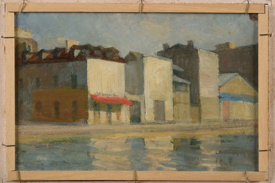Octave Linet | View of the quays of the Seine on the front and of a ...
