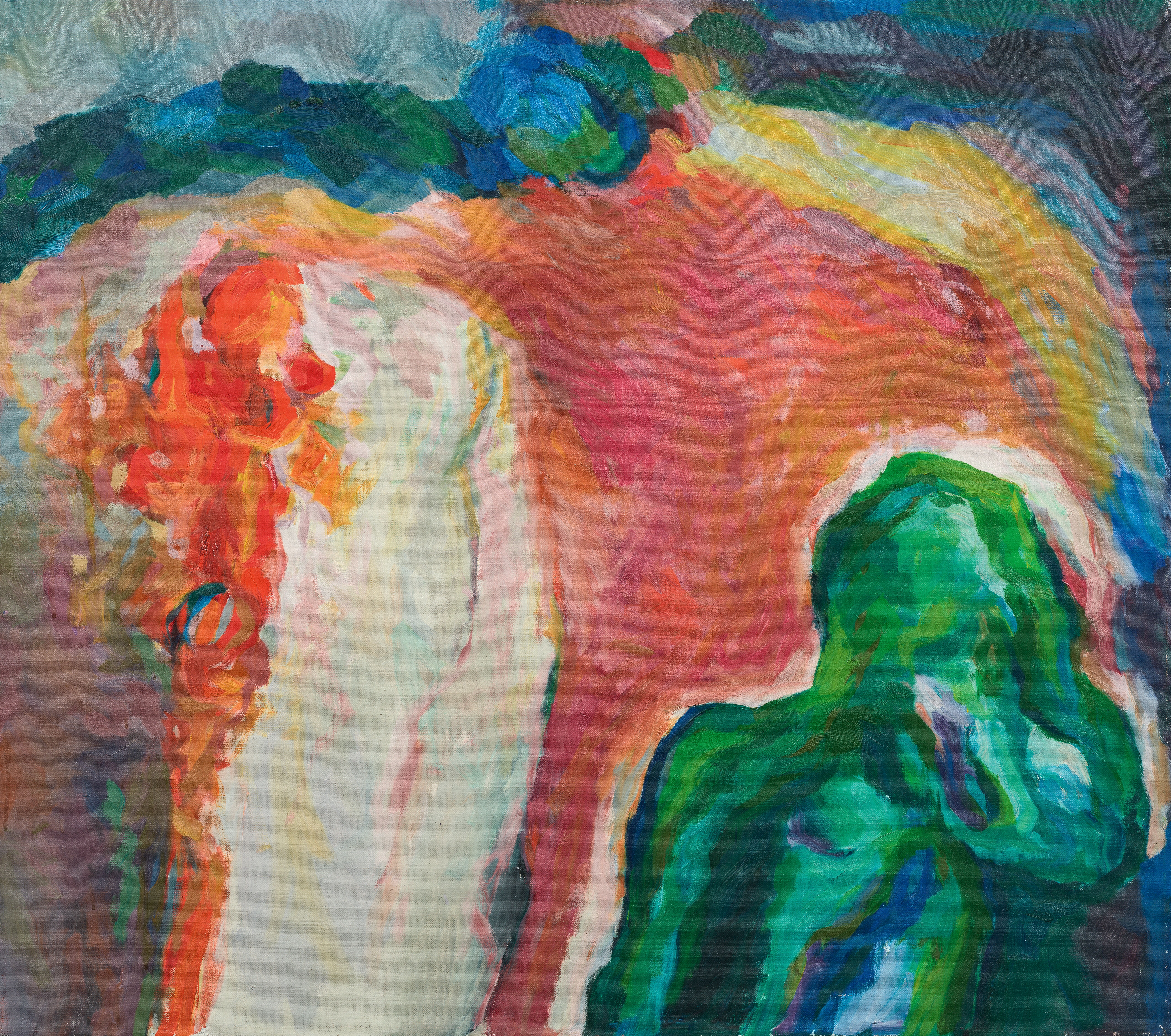 Artwork by Mario Decleva, Figur und Erscheinung II, Made of oil on canvas