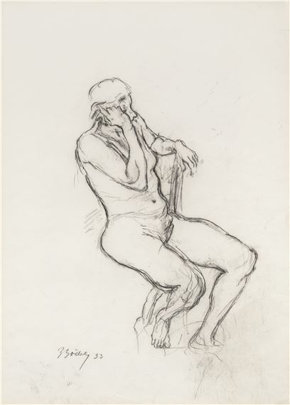 Seated nude