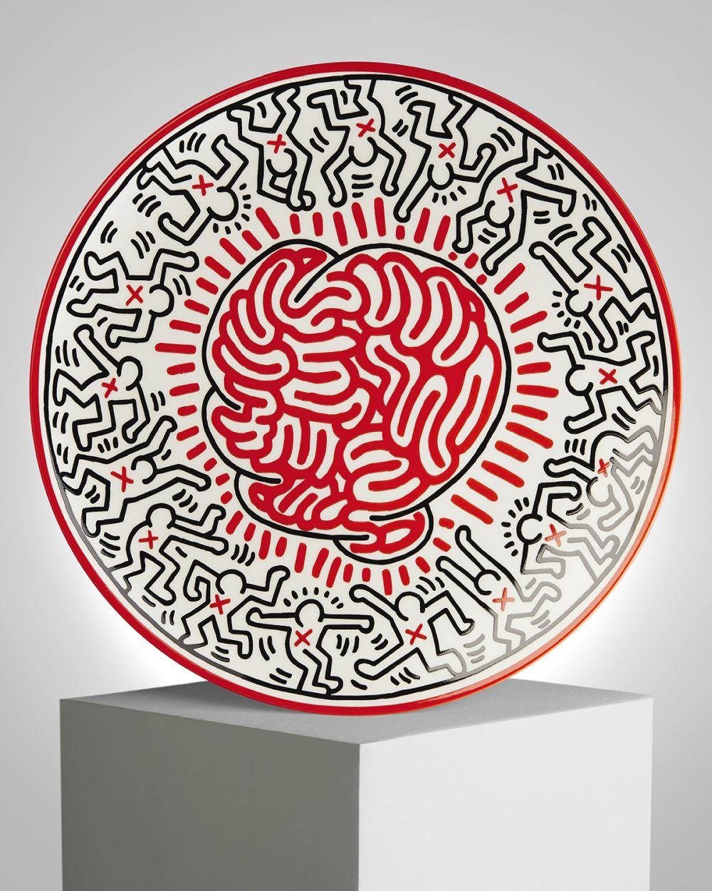 Keith Haring | Brain Plate | MutualArt