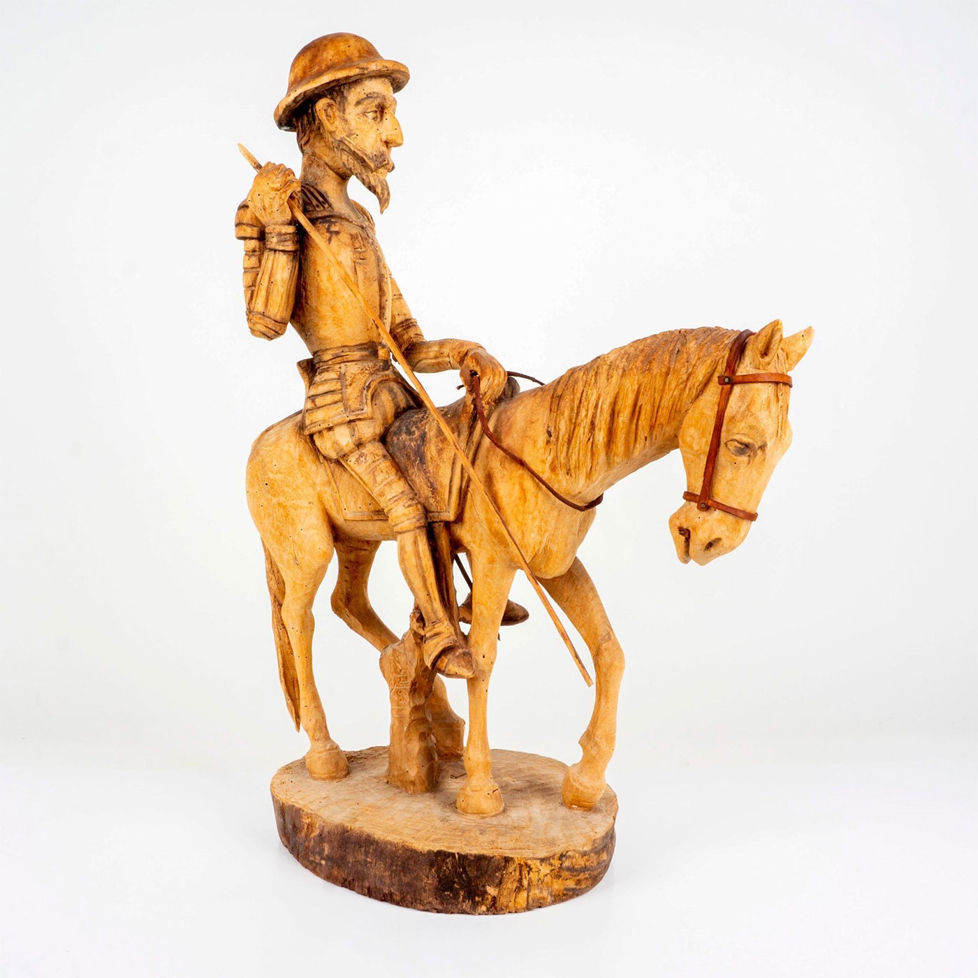 NESTOR ZELEDON GUZMAN Nestor Zeledon Carved Wood Sculpture of Don