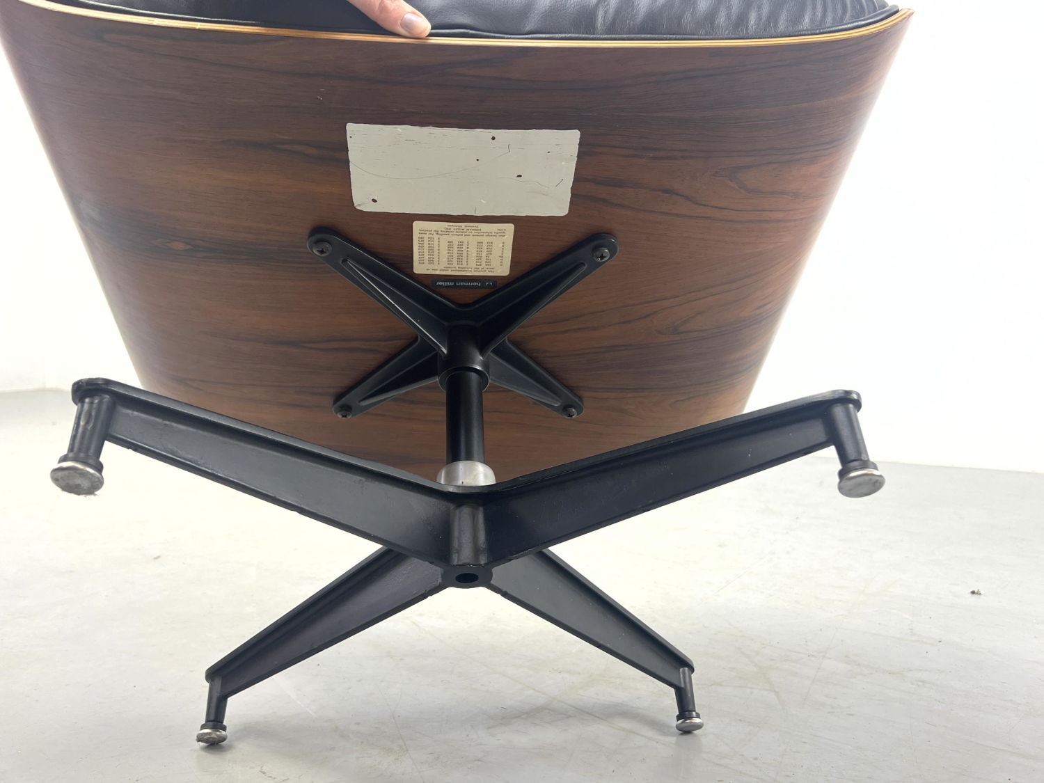 Artwork by Herman Miller, 670 Lounge chair and 671 ottoman