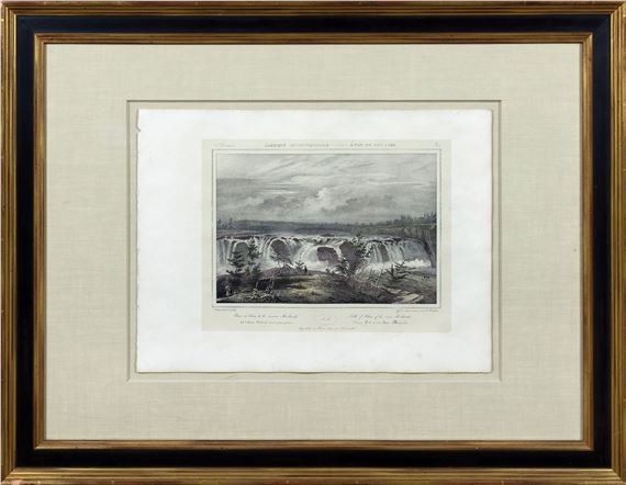 Amerique Septentrionale - Falls of Cohoes, of the river Mohawk by Jacques-Gerard Milbert