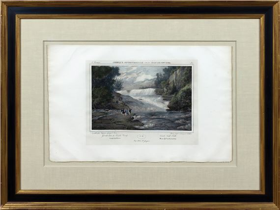 Amerique Septentrionale - Canada Creek Falls by Jacques-Gerard Milbert