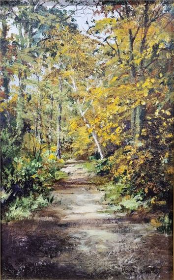 "Woodland Path in Autumn - 2" by Hugh Gurney, dated 2008