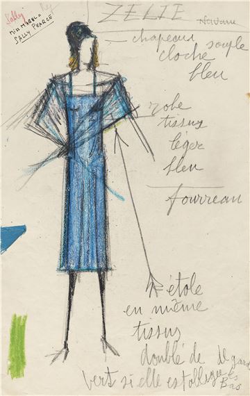 Bernard Buffet | Miss Mable, maquette de costume pour ''Patron ...