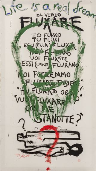 Lawrence Ferlinghetti | Il verbo fluxare | MutualArt