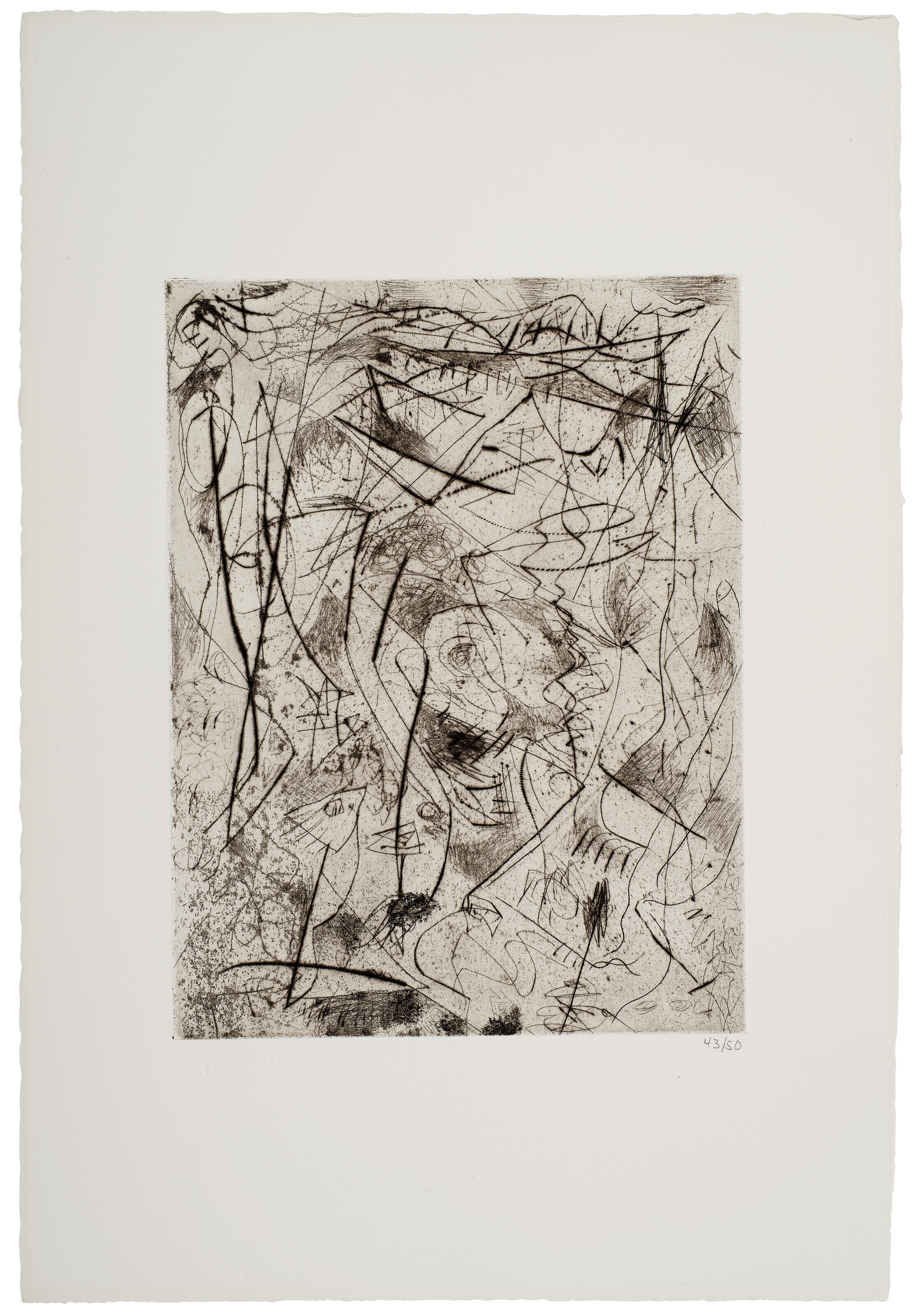 Jackson Pollock | Untitled (P18) (1944 - 1945) | MutualArt