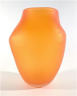 Michael Ruh Cocoon Glass Art Vase - Michael Ruh