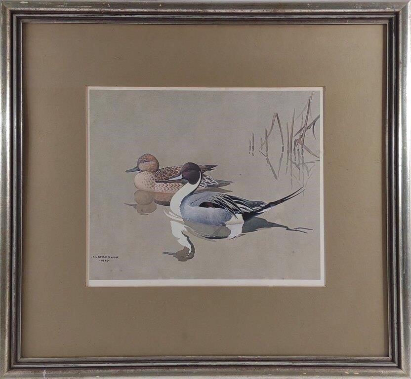 James Fenwick Lansdowne J. Fenwick Lansdowne 1957 Duck Print in Frame