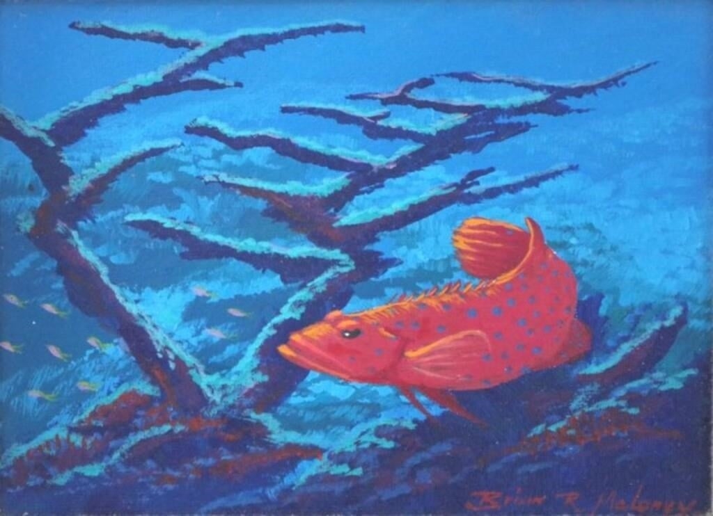 Brian Maloney 'Spotted Coral Trout' MutualArt