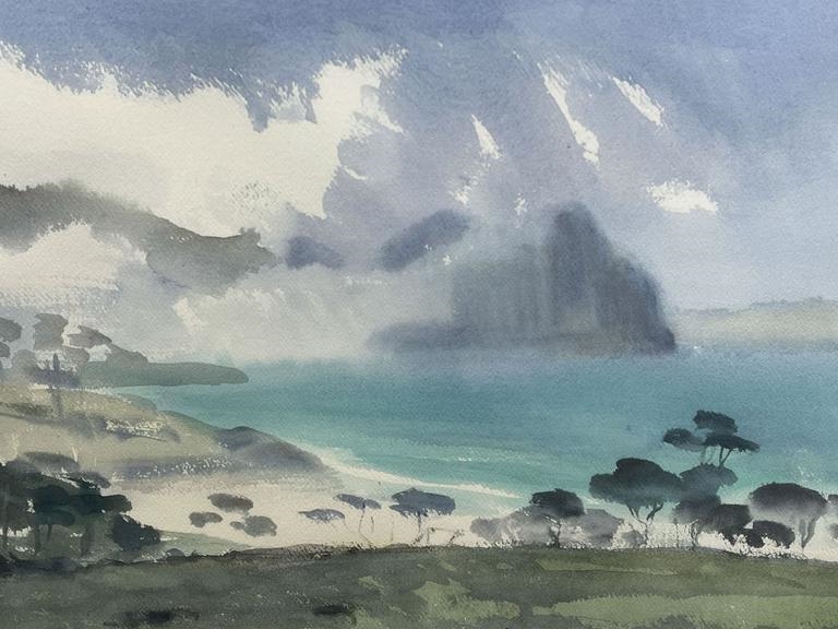 Max Angus | MAX ANGUS WATERCOLOUR - AFTER A STORM CAPE BERNIER - SIGNED ...