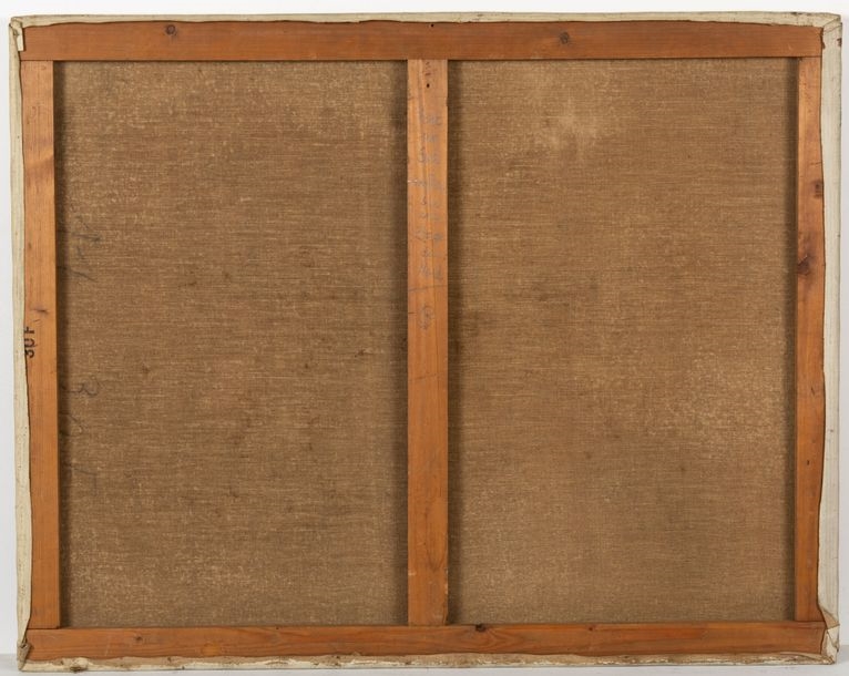 Artwork by Gilbert Pélissier, Vent du sud soufflant sur une plage du nord., Made of Oil on canvas