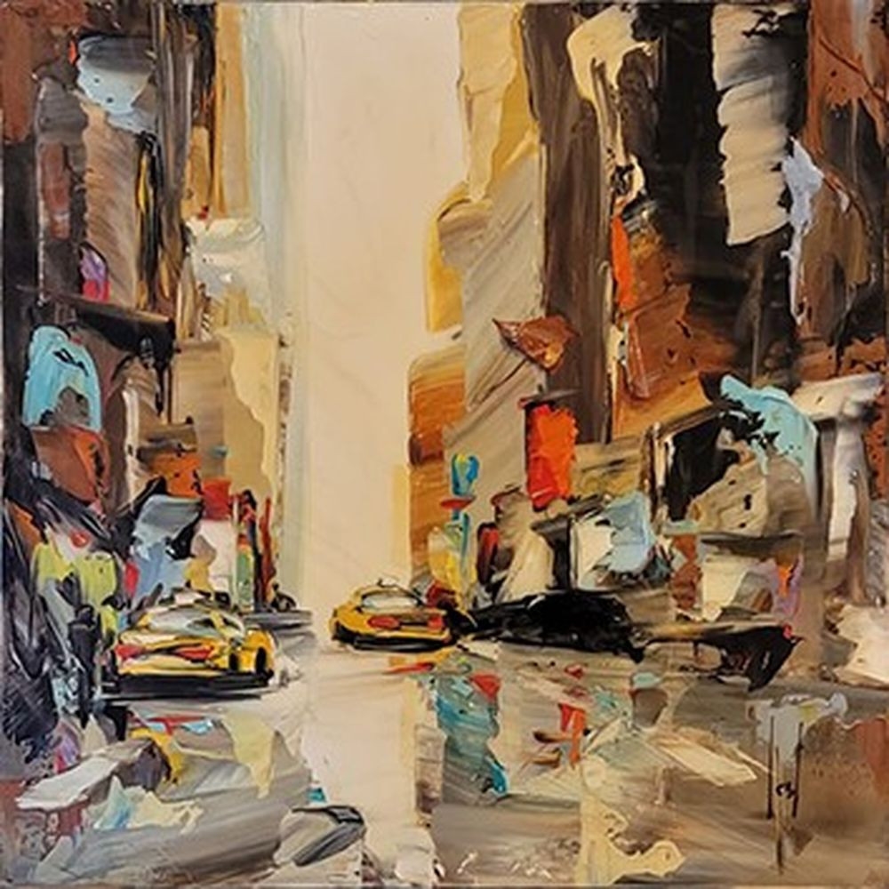 Artwork by Céline Lust, NEW YORK, Made of Oil on canvas