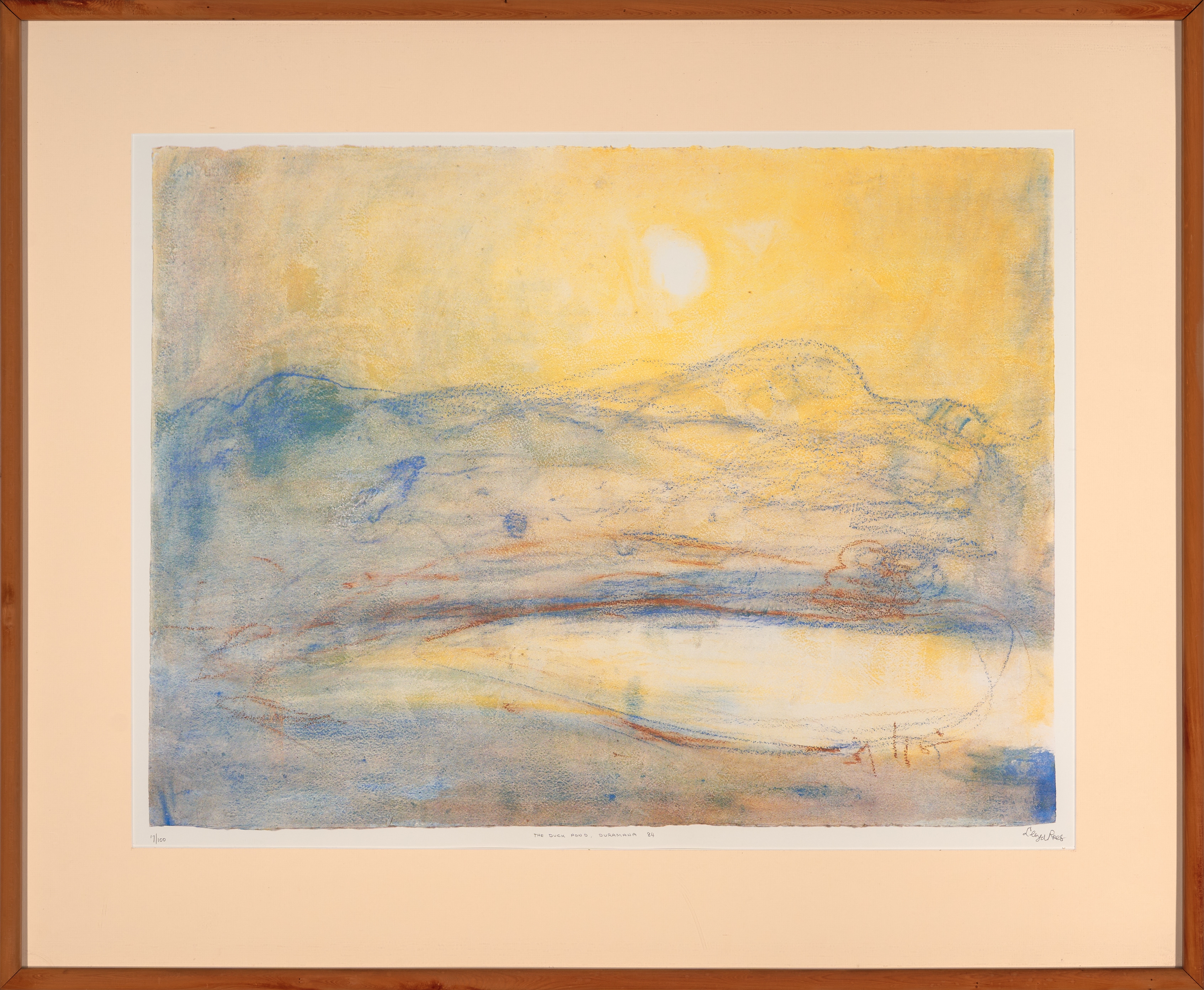 Artwork by Lloyd Rees, Morning Light at Karinya; The Duck Pond, Duramana; From the Window, Karinya (1984), Made of offset lithographs