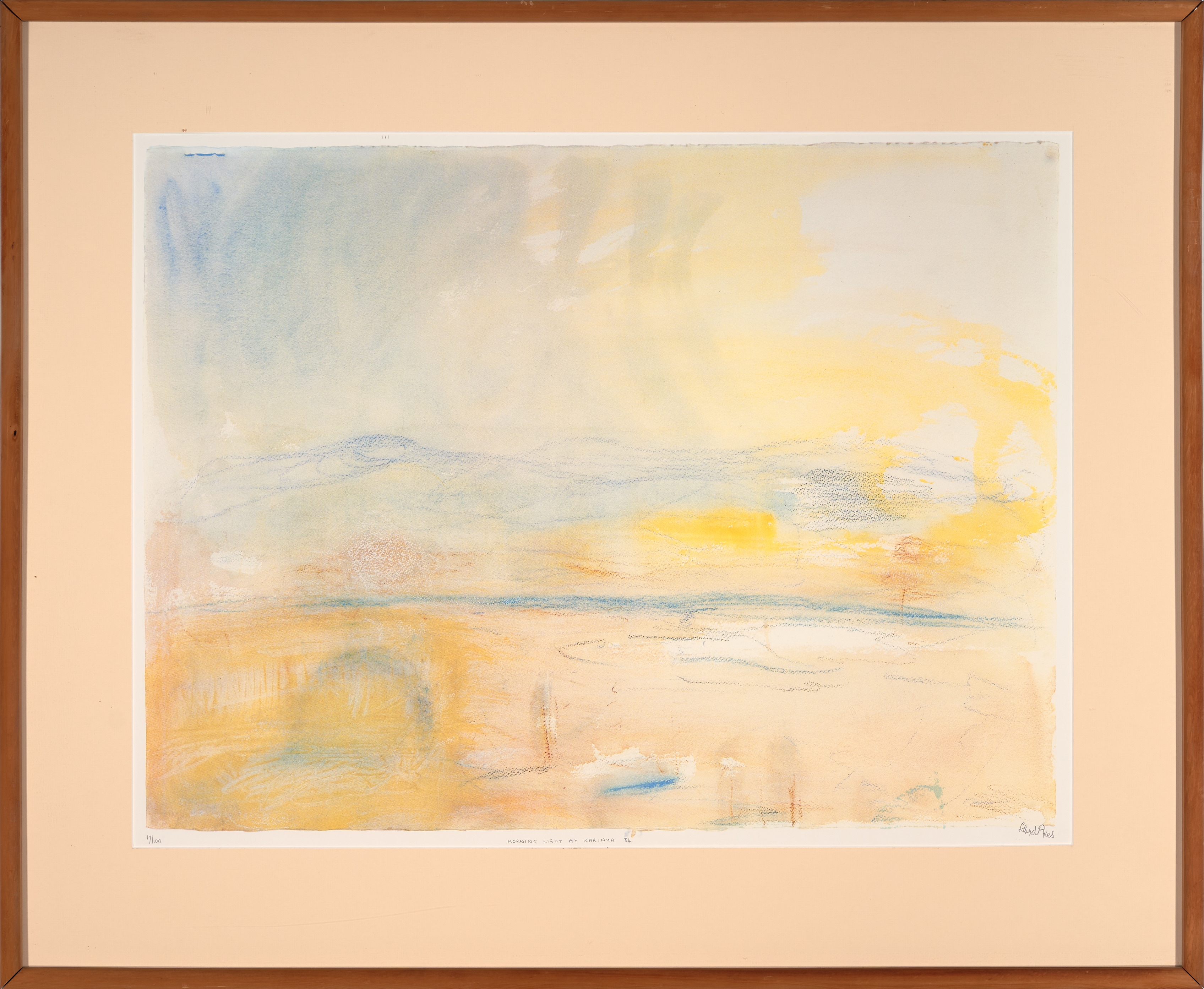 Artwork by Lloyd Rees, Morning Light at Karinya; The Duck Pond, Duramana; From the Window, Karinya (1984), Made of offset lithographs