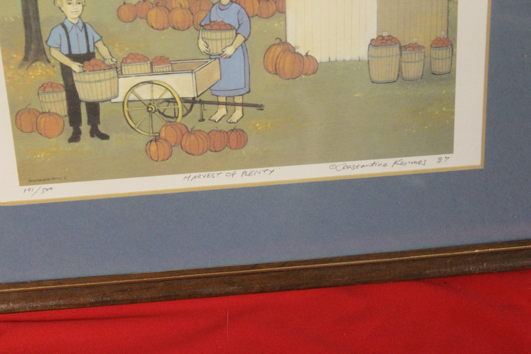 Constantine Kermes A Signed Print/Lithograph by Constantine Kermes