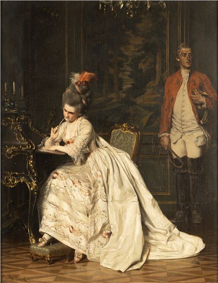 Heinrich Lossow | The Courtier (19th Century) | MutualArt