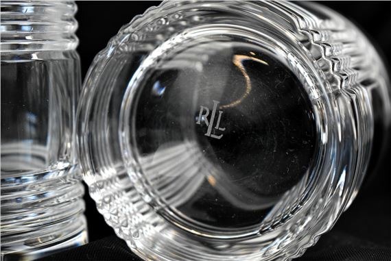 Ralph Lauren | RALPH LAUREN GLEN PLAID CRYSTAL WHISKEY GLASSES | MutualArt