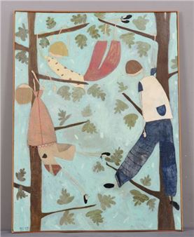 Untitled (Climbing Trees) - Ellen Skidmore