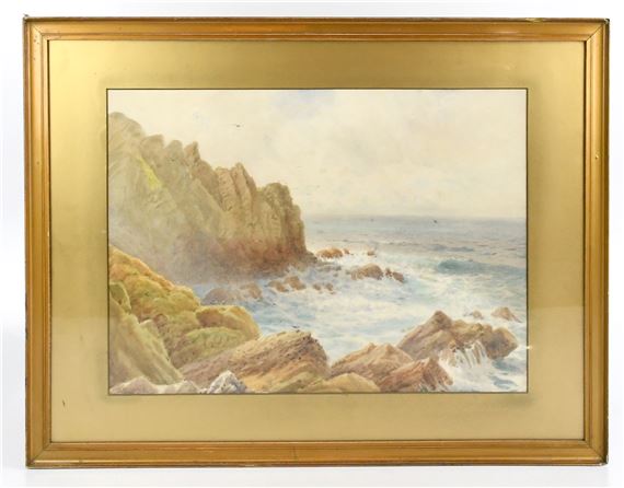 a coastal scene by William Edwards Croxford