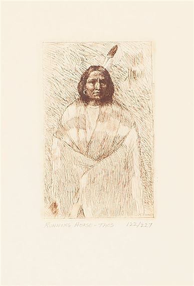 Joseph Henry Sharp | Running Horse - Taos (ca. 1900) | MutualArt