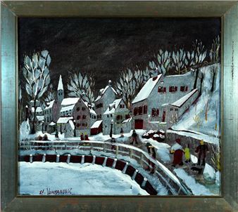 " Winterliche Straßenszene " - Stevan Vukmanović