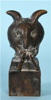 " Kopf eines Pan mit zwei Flöten " - Richard Heß