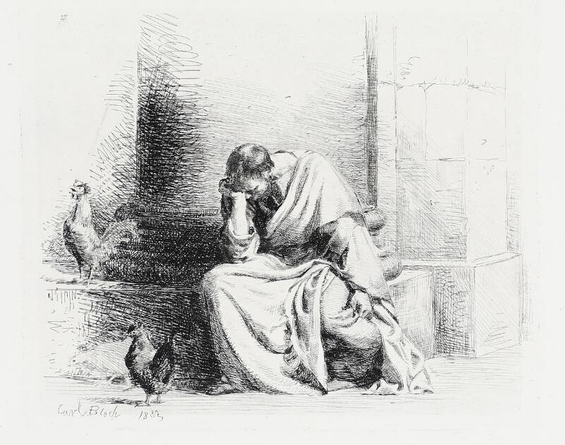 Carl Bloch | “Den angrende Petrus”. The Repentant Peter (1882) | MutualArt