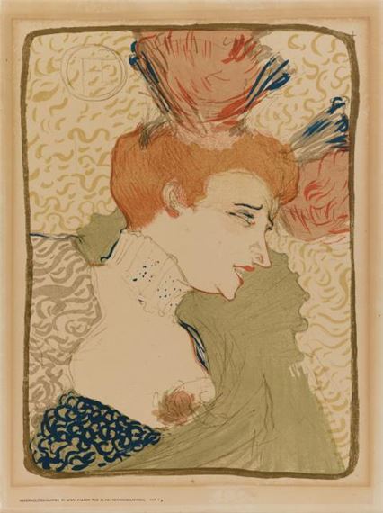 Mademoiselle Marcelle Lender, en buste by Henri de Toulouse-Lautrec, 1895