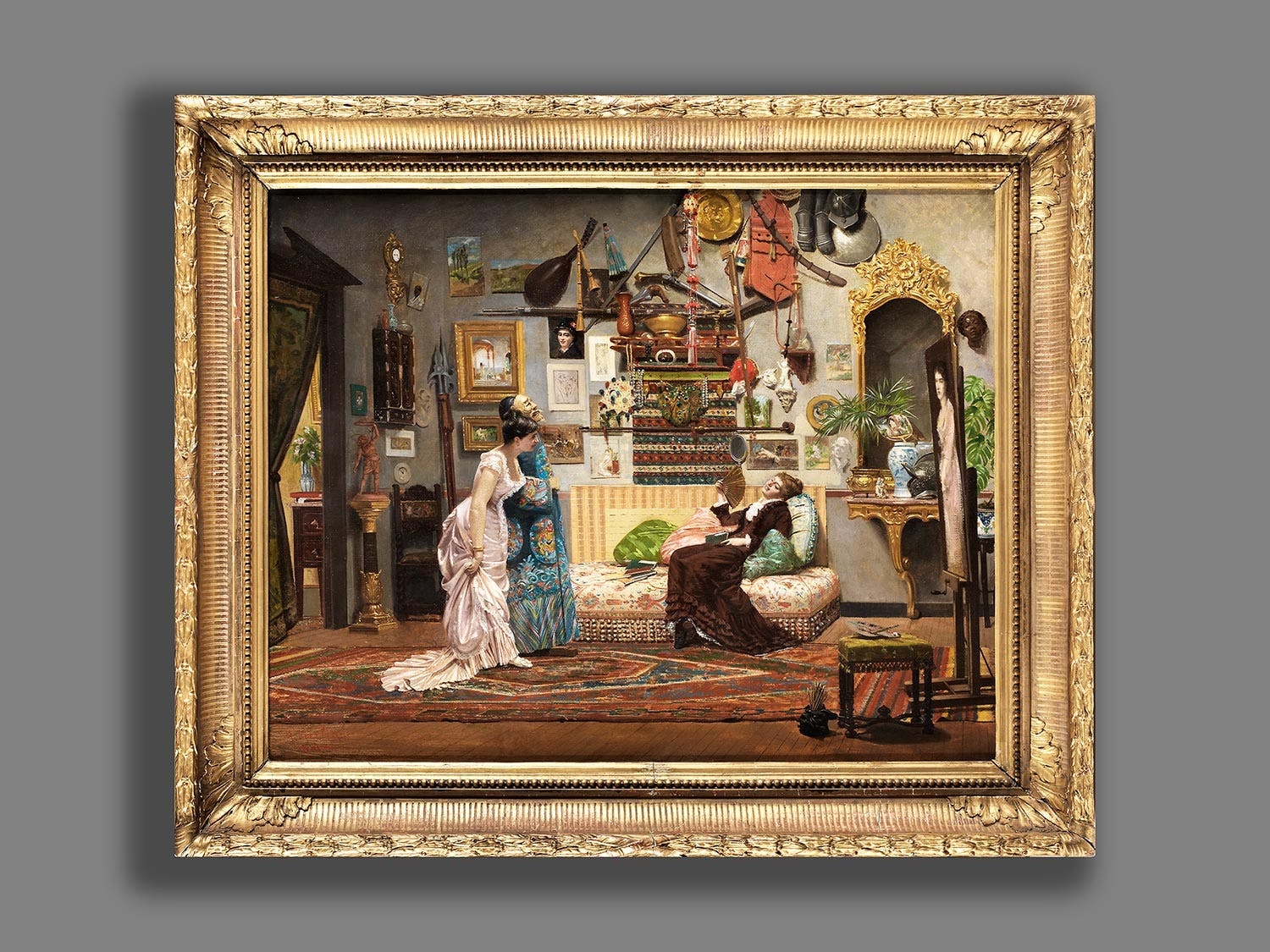 Artwork by Antoine Vierling, IM HAUS DES MALERS, Made of Oil on canvas