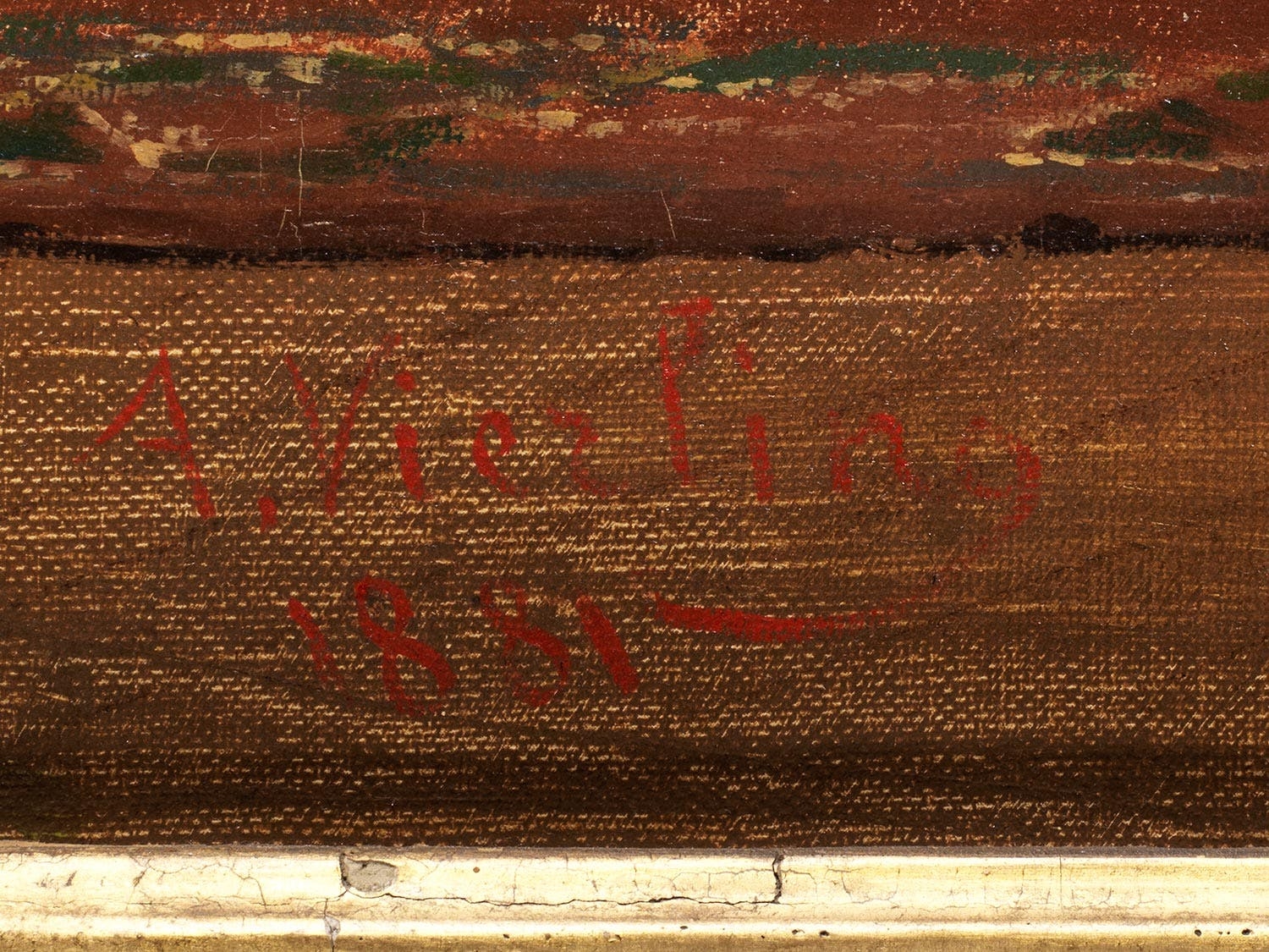 Artwork by Antoine Vierling, IM HAUS DES MALERS, Made of Oil on canvas