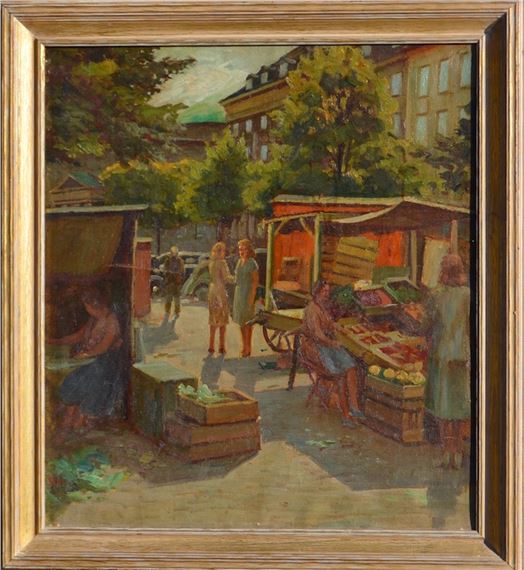 City yard by Ivan Nikolaevich Shulga, 1949