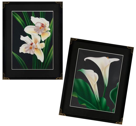 Three floral prints, circa 1980s by Brian Davis, circa 1980s
