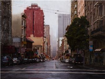 Rain on Post Street II - Greg Gandy