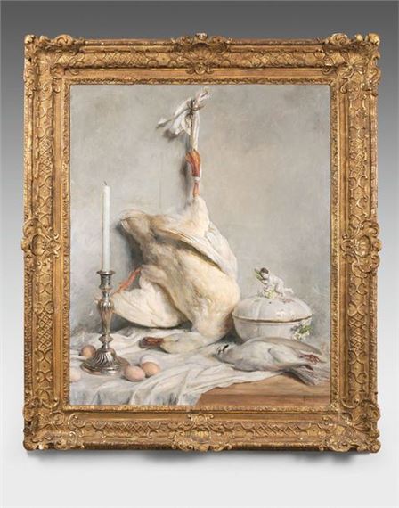 Still life with a white duck - Marie Thèrese Geraldy