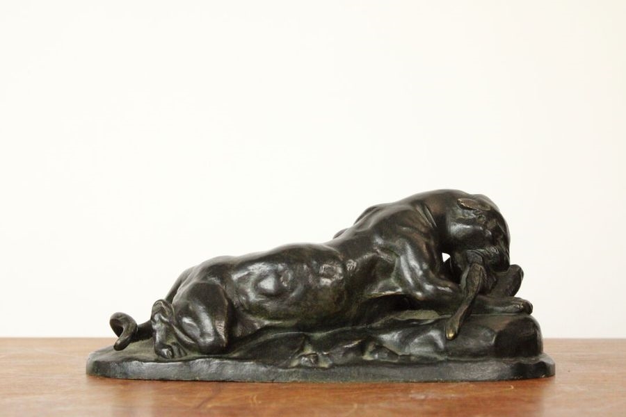 Antoine-Louis Barye | Panthère terrassant sa preie | MutualArt