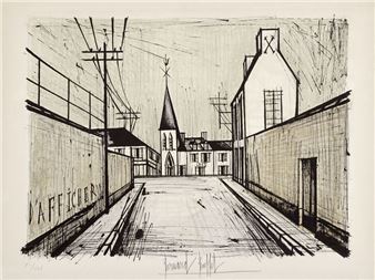 Bernard Buffet | Village Church (1969) | MutualArt