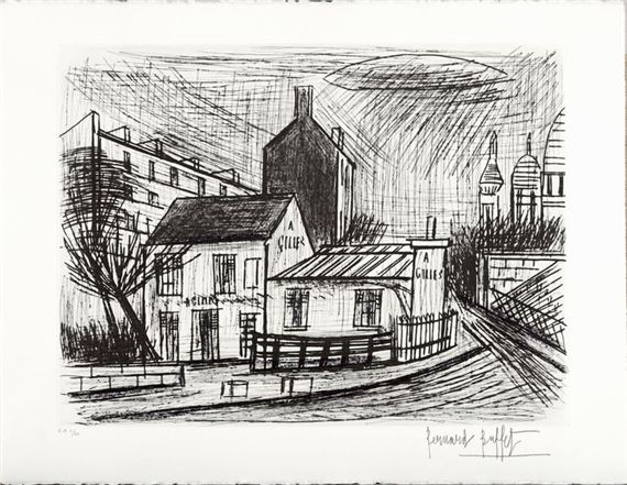 Bernard Buffet | The Rabbit in Gilles (1996) | MutualArt