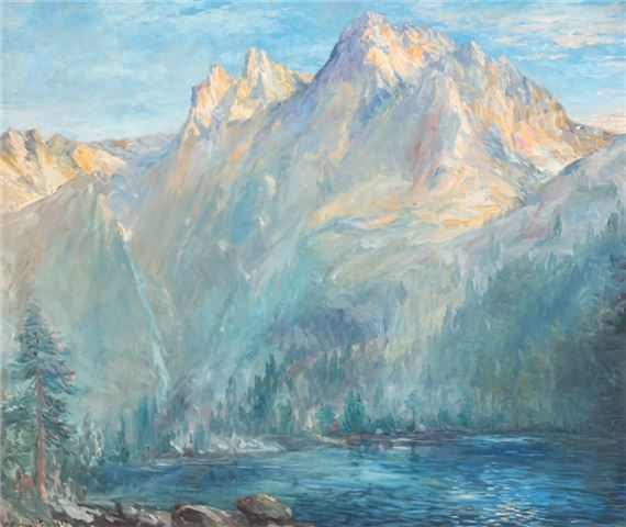C. Hamilton | Mountain landscape (Circa 1937) | MutualArt
