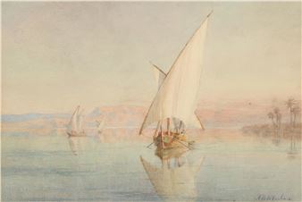 'Dhows on The Nile' - Alexander Balfour McKechnie