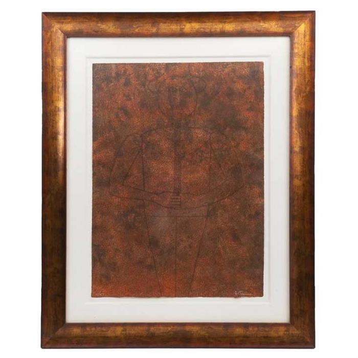 Rufino Tamayo Personaje con sombrero (1979) MutualArt