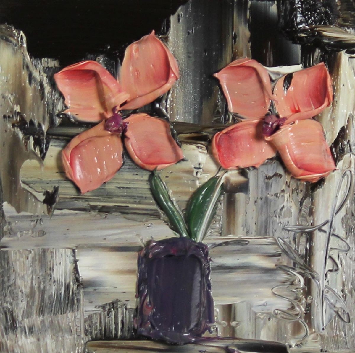 Colin Flack | Apricot Flowers in a Vase | MutualArt