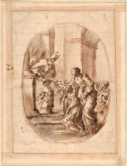 The presentation of Mary at the temple. by Francesco Guardi