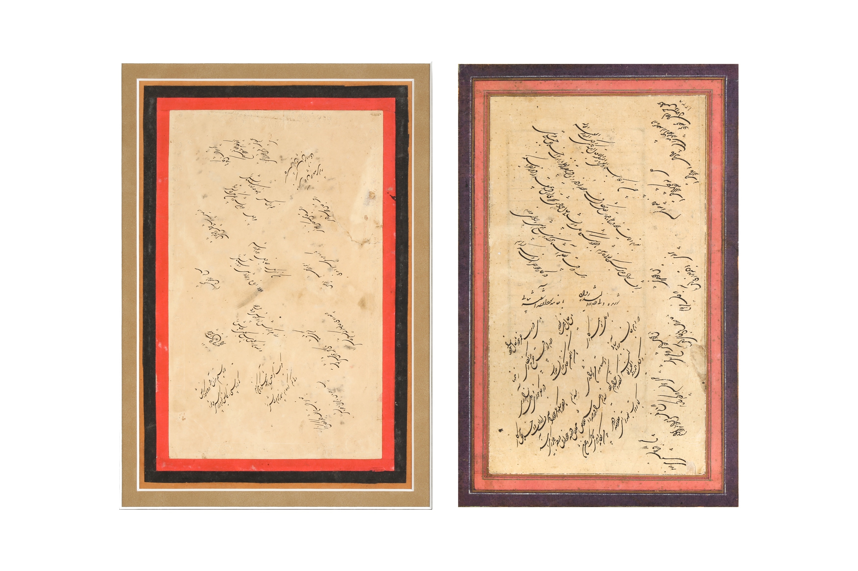 Ahmad Shamlu | PANELS OF SHIKASTEH NASTA’LIQ CALLIGRAPHY (1246) | MutualArt