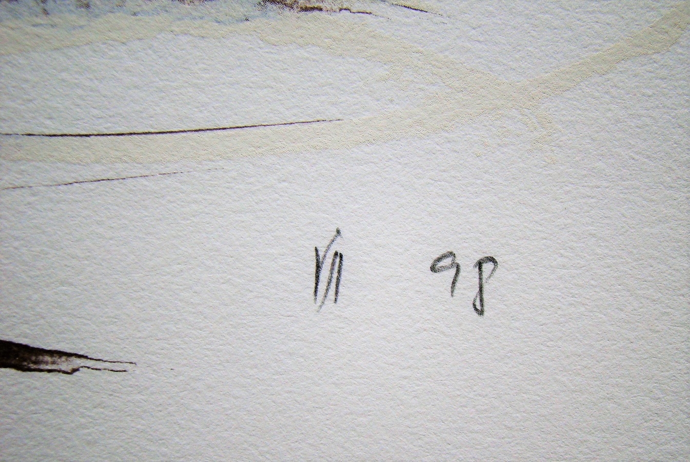 Artwork by Ika Huber, Verses VII, Made of serigraphy in colors on vélin de bfk rives