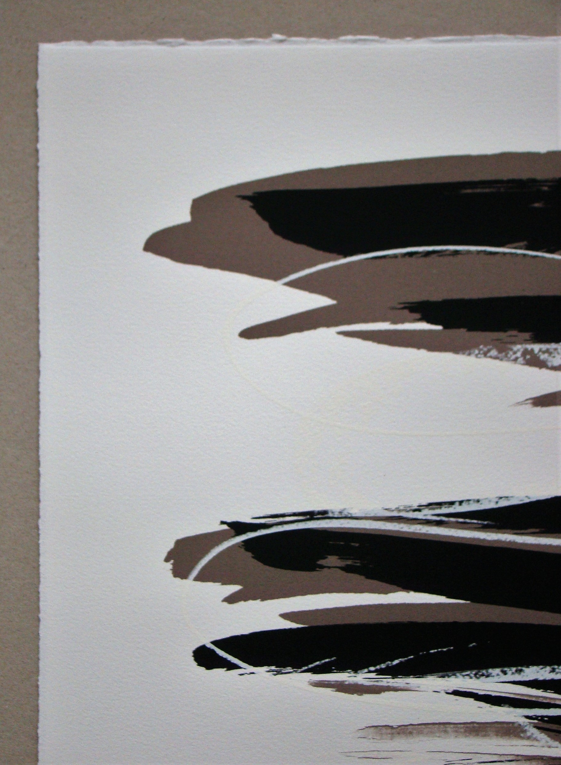 Artwork by Ika Huber, Verses VII, Made of serigraphy in colors on vélin de bfk rives