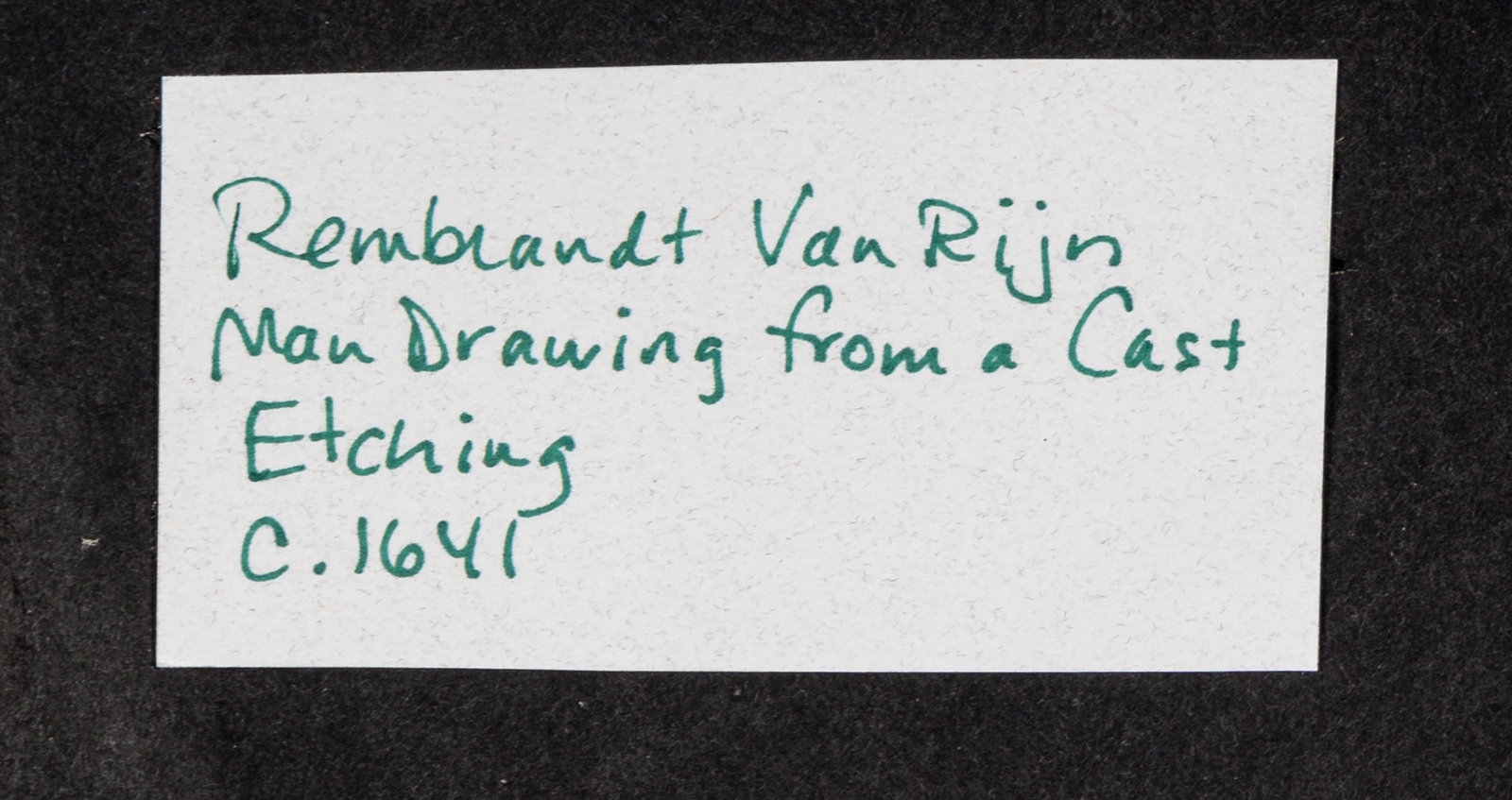 Rembrandt van Rijn | Man Drawing from a Cast (1641) | MutualArt